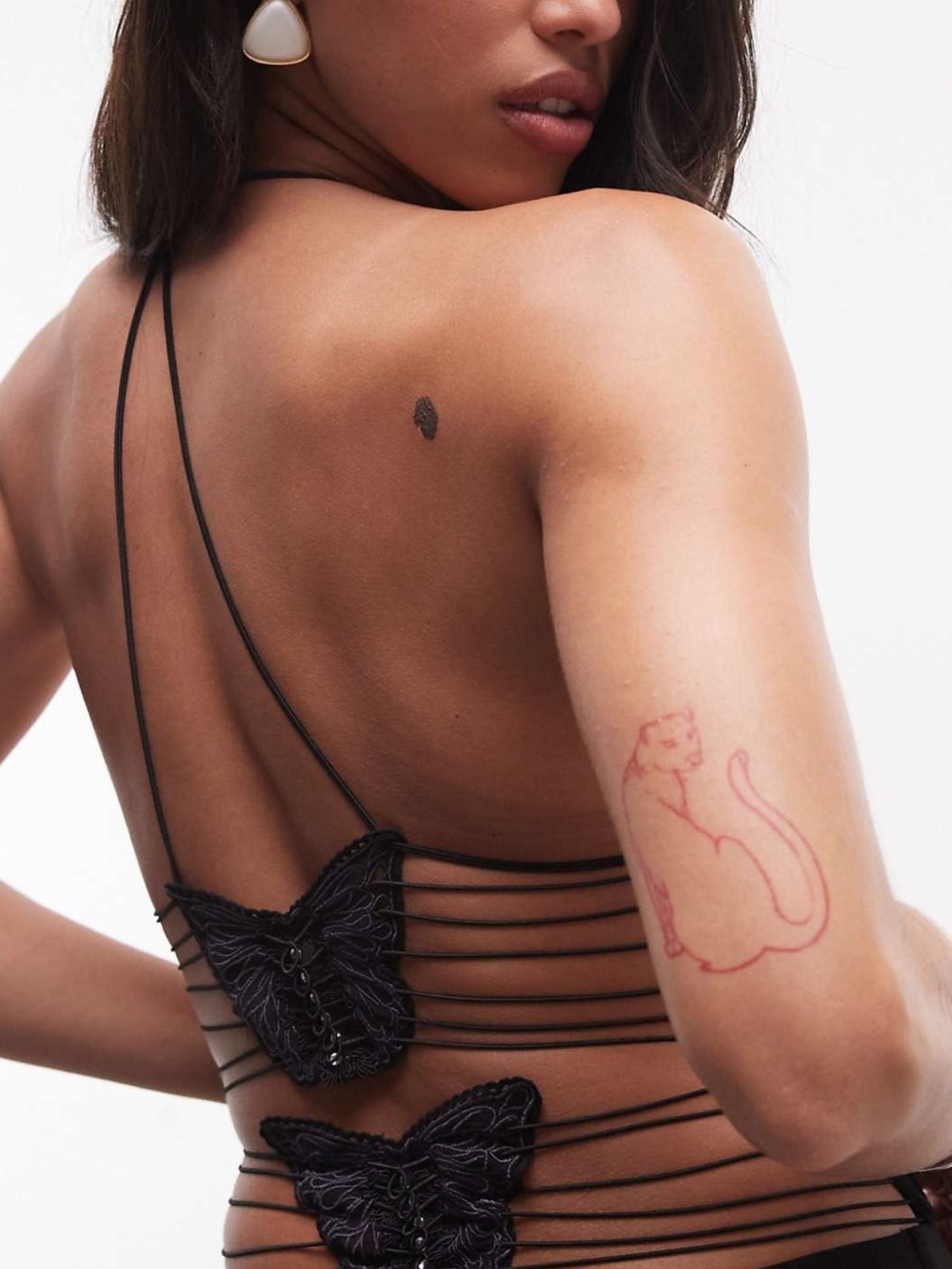 I.AM.GIA Black Strappy Cami Top